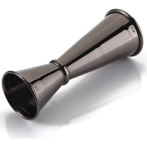 Greenhill Double End Jigger, 1/2oz in Gunmetal Black, Different Inside Markings, Premium Barware / Bar tool in Japanese Style