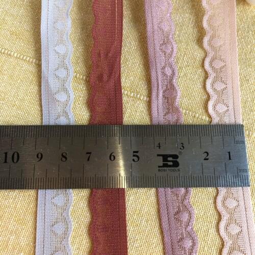 Elastic stretchy 1.5cm LS1096 lace trim diy crafts fabric for dress underwear lingerie shorts clothing decoration lace ribbon