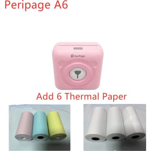 Goojprt A6 Peripage Mini Portable Bluetooth Wireless Paper Photo Printer Pocket Thermal Printing Usb Connection Impresoras Fotos