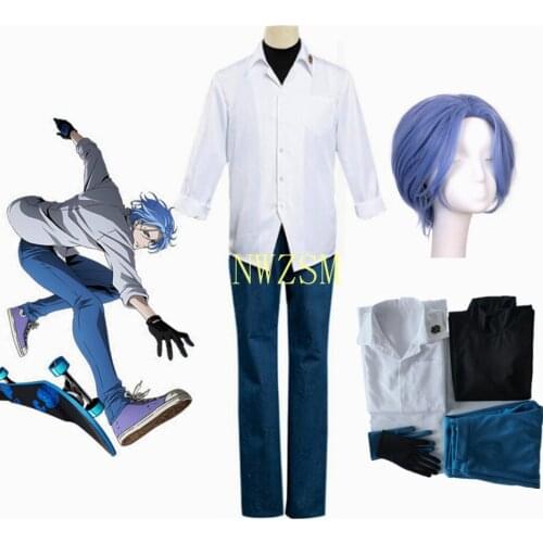 Halloween party New style cosplay Langa costume Anime Sk8 The Infinity Cosplay Costume Langa Hasegawa School Uniform Set