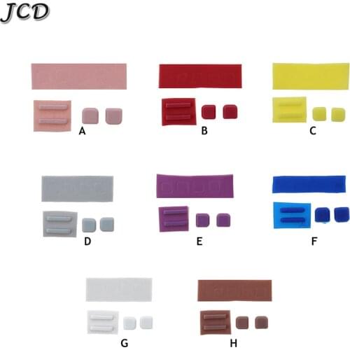 JCD 7Colors Optional Screw Feet Cover for DS Lite for NDSL Game Console Screw Feet Cover Rubber Pad