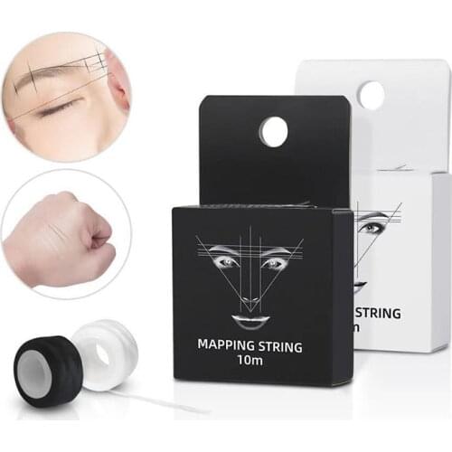 10m Eyebrow Marker thread Tattoo thread Tattoo Brows Point Pre Inked Brow Tattoo Pre-Inked Mapping String Eyebrow Thread makeup