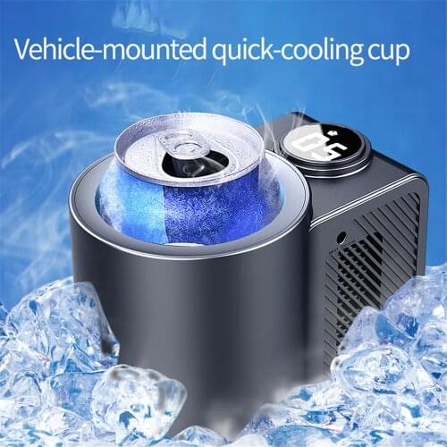 Minimum 0 Celsius) Car Refrigeration Cup Car Cooler Can Cold Cup 12V for Auto Beverage Cooling Drinks Mug