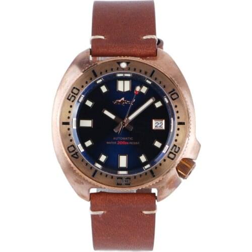 HEIMDALLR Men Diving Watch, Mens Automatic Watches Turtle Mechanical Wristwatch Diver 200m Waterproof C3 Luminous Sport Relogio