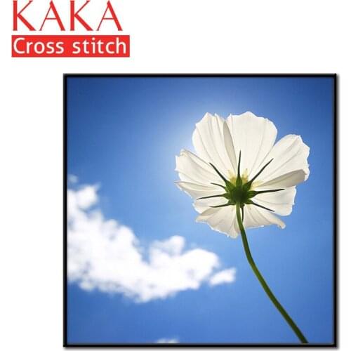 Cross stitch kits,Embroidery needlework sets with printed pattern,11CT-canvas for Home Decor Painting,Flowers Full NCKF170