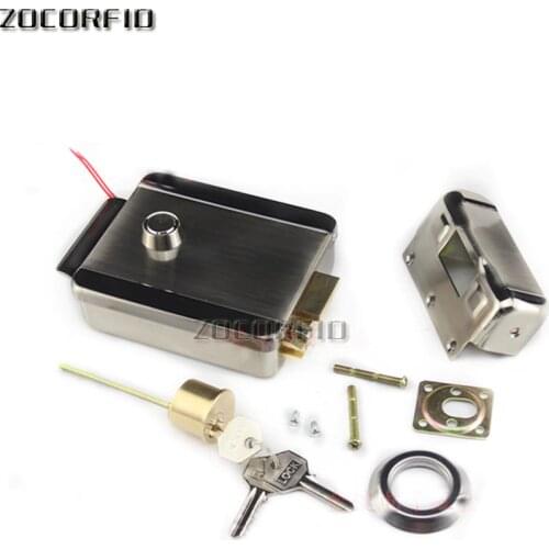 SY1073 double tongue Nickel plating, pulley drive Electric control lock /Security door dedicated electronic lock