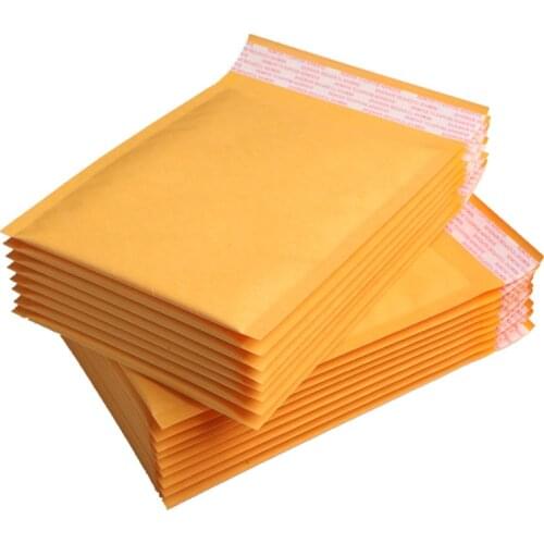 Wholesale 50pcs/lot Manufacturer Kraft Bubble Bags Mailers Padded Envelopes Paper Mailing Bags 12X16cm