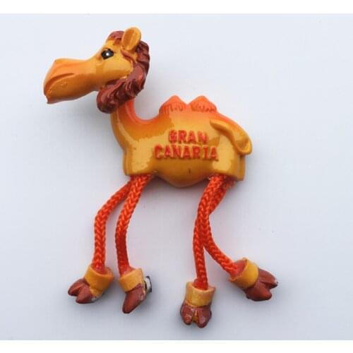 QIQIPP Spain] gran canaria stereo camel tourist souvenirs magnetic refrigerator creative handwritten letter