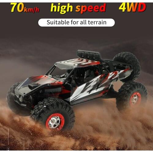 RC Off-road Car 1:12 2.4G RC Car 70km/h High Speed Remote Control Car 4WD RTR with Brushless Motor 2 Battery