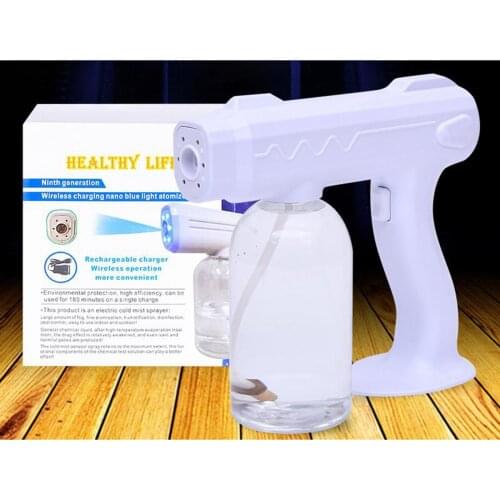 Blue Light Nano Steam Spray Gun 27oz Paint Sprayer 12V Office Atomizer Fogger Machine Electric Sprayer Nano Sprayer
