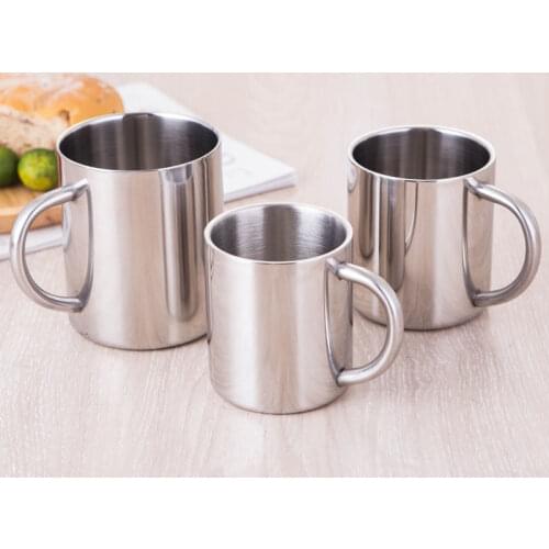 1pcs New 220ml 300ml 400ml Stainless Steel Portable Mug Cup Double Wall Travel Tumbler Coffee Mug Tea Cup2