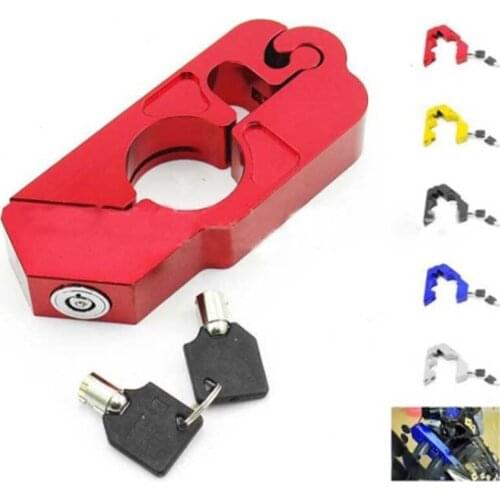Motorcycle Handlebar Lock Handlebar Brake Handle Solid Lock Imitating Steal Lock Pull Rod