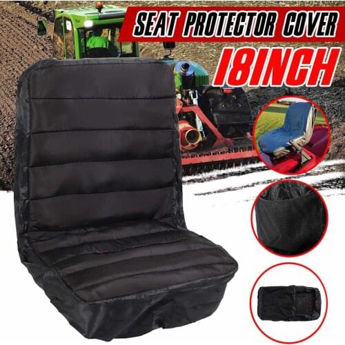 11/15/18" Mower Tractor Seat Cover Protector Cotton Polyester Dustproof Universal for Heavy Farm Vehicle Forklift Lawn Riding