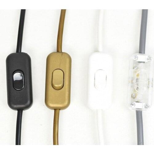 1 Pcs ON/OFF Cord LED Toggle Control Switches Button Desk Light Cord Cable Switch For Lighting Lamp Bedside Switch Home Tools