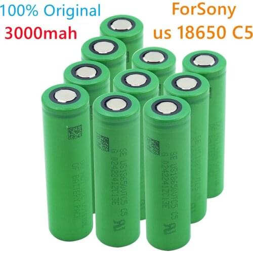 100% Original US18650 VTC5 Li-ion rechargeable 18650 battery for VTC5 30A 3000mah ForSony toys tools flashlight+free shipping