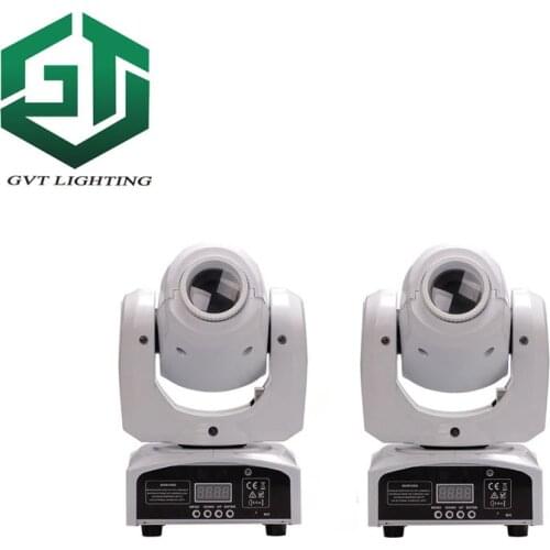 2pcs/lot white color shell 60W LED Spot Moving Head Light high brightness 60W LED DJ Spot Light 60 Watt gobo moving heads lights