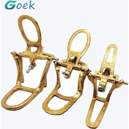 2pcs Copper Articulator Full Mouth Adjustable Dental Lab Tools Denture 3 Sizes S/M/L