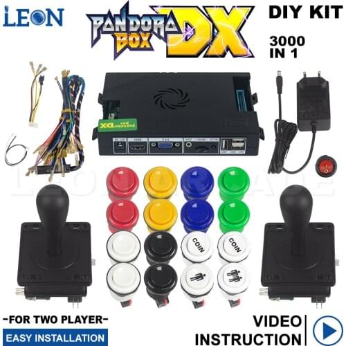 3p 4p Game 3000 In 1 Pandora Box Dx Arcade Joystick Jamma 28mm Arcade Buttons Arcade Machine Diy Kit Save Game Progress Neogeo
