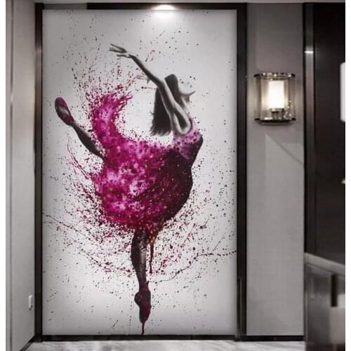 HD Printed Abstract Painting Elegant Dancing Ballerina Oil Ballet Girl Wall Art 1 Piece Large Canvas Painting Multi Choices