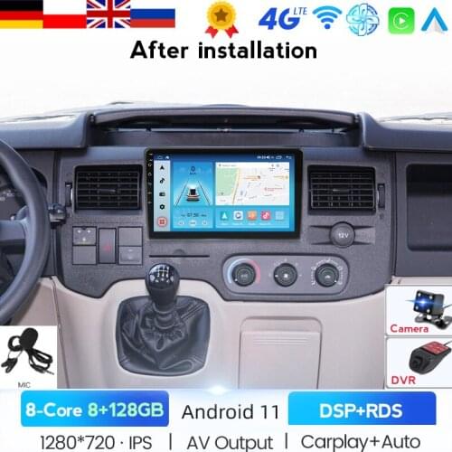 2Din Car Radio Android Car Radio GPS Navigation Multimedia Player For Ford Focus 2 Mondeo S C Max Kuga Fiesta Fusion Carplay