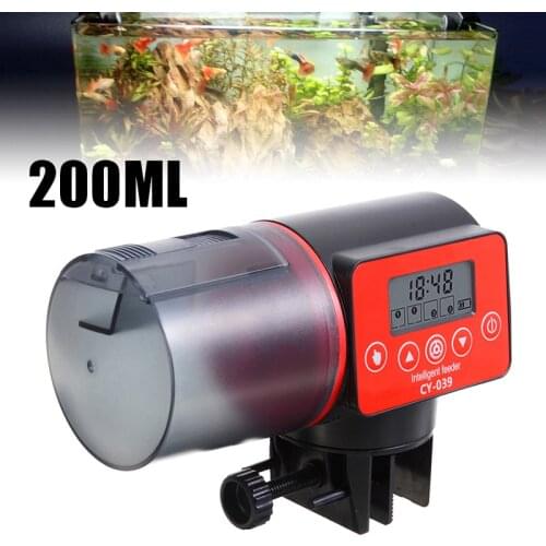 Auto Fish Food Feeder Automatic Feeding Timer Aquarium Tank Pond Feed Tool For Vacation Travel Pet Fish Attend Device
