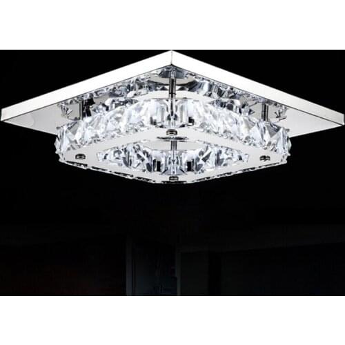 Free Shipping Modern Led Ceiling Lights Ceiling Lamp Flush Mount Crystal Light 90-265V Surface Mounted Hallway Bed Room Light