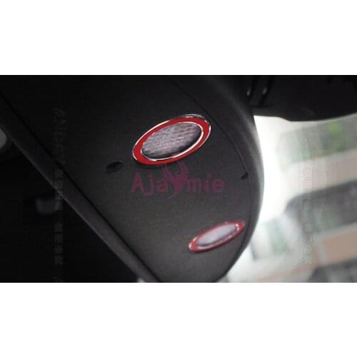 For Mercedes Benz A B C E Class CLA GLA GLK ML GL GLC Rearview Mirror Light Decoration Ring Sticker Aluminum Alloy Accessories