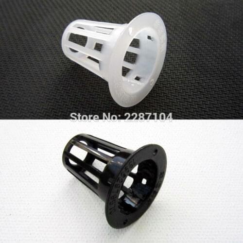 10x Black White Mesh Pot Net Cup Basket Hydroponic Aeroponic Plant Organic Vegetable Grow Clone Cloning Seed Germinate A 7/8inch