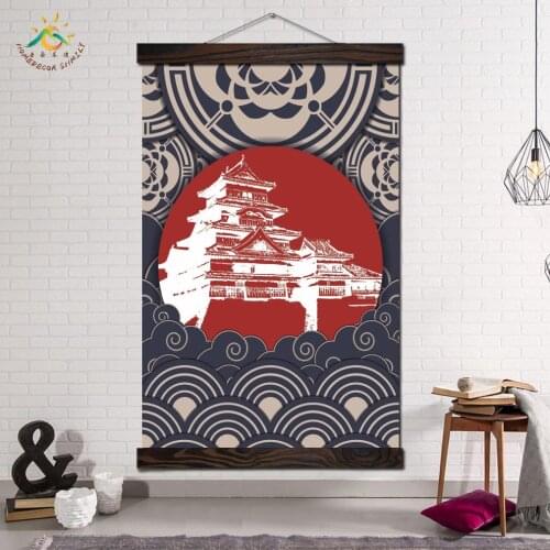 Hakuba Japanese Architecture Canvas Painting Prints and Posters Wall Decor Wall Pictures Frames Wall Art Canvas Home Decoration