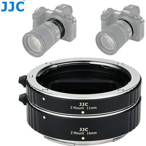 JJC 11mm 16mm Automatic Extension Lens Tube Set for Nikon Z Mount Z5 Z7 Z6 Z50 Camera Lens Adapter Ring With Body Lens Cap