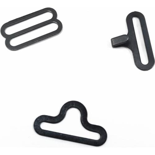 Brass material bow tie hook and buckle inner 20 MM diameter adjustable hardware for bow 3 parts in a set plating covered