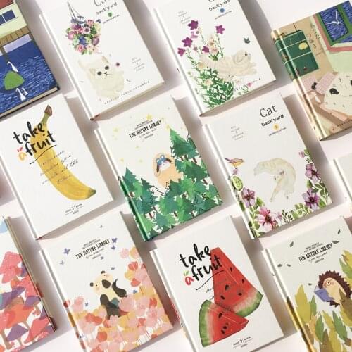 Cute new creative school composition notebook stationery,candy cartoon student line subject book thick A5