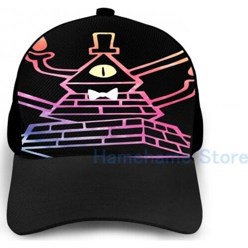 Fashion Six-Armed Apocalypse Bill Cipher - Color Basketball Cap men women Graphic print black Unisex adult hat
