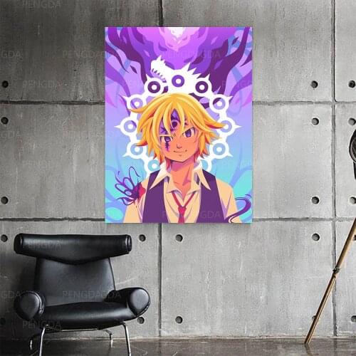 Wall Art Poster Modular Japan Anime Characters Seven Deadly Picture Printed Canvas Painting Home Decoration Living Room No Frame
