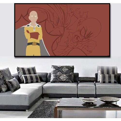 One Punch Man Anime Manga Wall Art Print Decor,20 x 28 Inches,No Frame