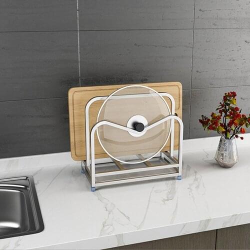 304 stainless steel chopping board rack cutting board shelf countertop kitchen shelf black storage rack chopping board shelf