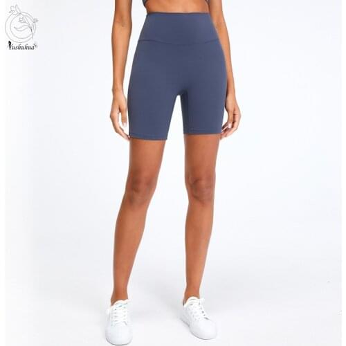 Yushuhua High Waisted Workout Shorts Women Super Stretchy Athletic Shorts Soft Women Fitness Yoga Biker Shorts