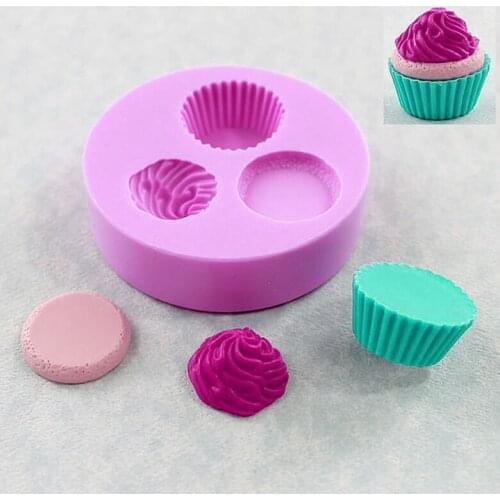 Ice cream shape silicone fandont mold Silica gel moulds Chocolate molds ice cream shape cake baking decoration tools candy mould