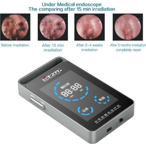 LASTEK 650nm Rhinitis Semiconductor Soft Laser Therapy Device Metal Nose Irradiation Cholesterol Red Light Treatment Instrument