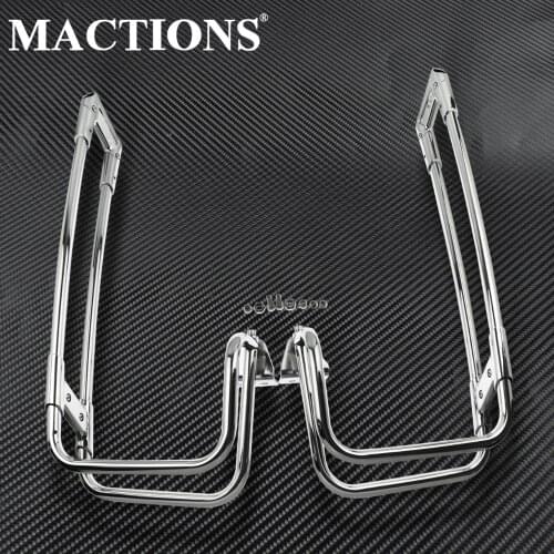 Motorcycle Rear Saddlebag Guards Chrome For Harley FLHRXS 17-18 FLHTKL 15-18 FLHXSE 15-18 FLTRU 16-18 FLTRX 15-18 FLTRXS 15-18