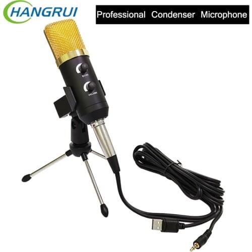 Recording USB Condenser Microphone Professional Studio Microphones For PC Computer Laptop Voice Podcasting For Youtube Mic Stand