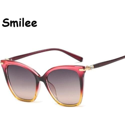 Elegant Cat Eye Sunglasses Women Luxury Brand Rhinstone Sun Glasses for Female Black Pink Brown Big Shades Lunette De Soleil