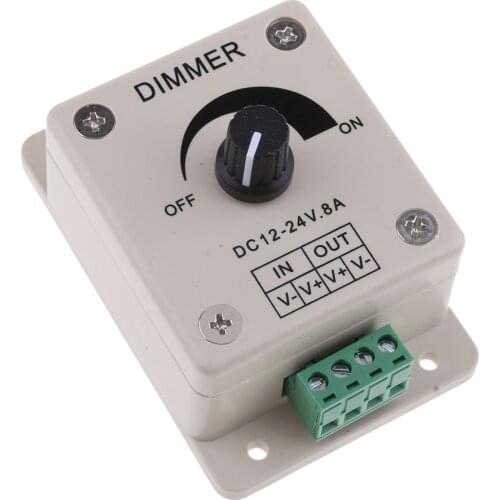 12V LED Strip Lights PWM Dimming Controller Dimmer For Boat Marine Yacht