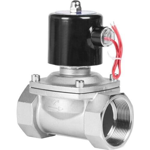 2 Inch Stainless Steel Solenoid Valve Water Normally Closed 220V 12V 24V 110V Solenoid Valve