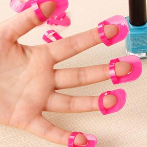 26 Pcs/lot Nail Polish Edge Anti-flooding Plastic Template Clip+1 Pc Sticker Tool Showy Chic Free Manicure Tools Set Hot Sale