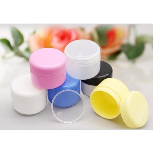 5pcs 50g 100g Plastic Empty Makeup Jar DIY Travel Cosmetic Portable Container