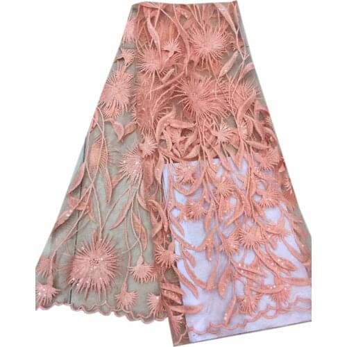 African gorgeous applique Swiss lace fabric French 2018 Renda For Wedding Embroidery African cotton fabric 5 yard/lot FJ4