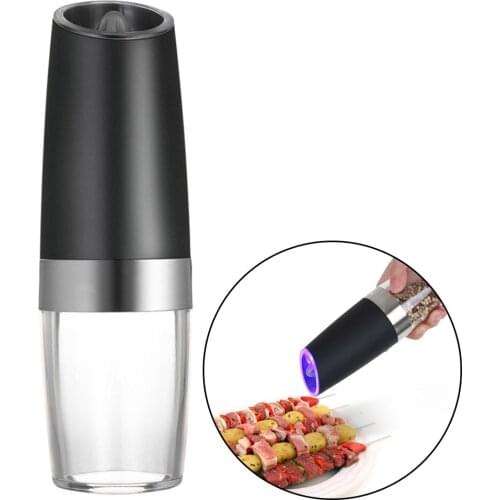 Automatic Milling Electric Gravity Pepper Grinder LED Salt Mill Kitchen Seasoning Grinding Tool GQ999