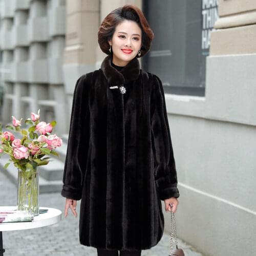 BeckyWalk Black Fur Coats