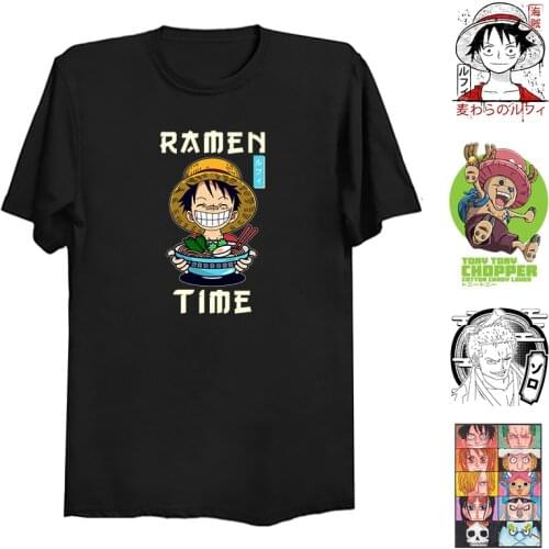 One Piece Shirt Luffy Roronoa Zoro Tshirt Onepiece Anime T-shirt Pirates Hunter Clothes Men T-shirt OnePiece Luffy Shirt